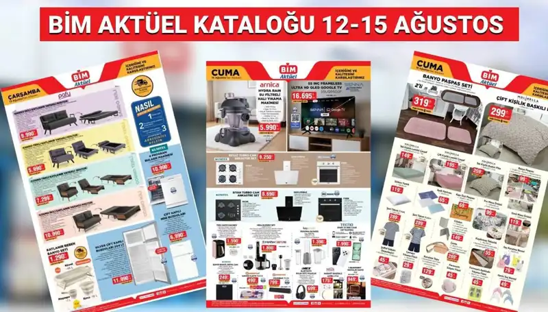 BİM 12-15 Ağustos Aktüel Kataloğunda Neler Var? Herkesin Beklediği Ürünler!